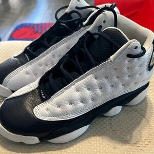 Jordan Kids Black and White Sneakers